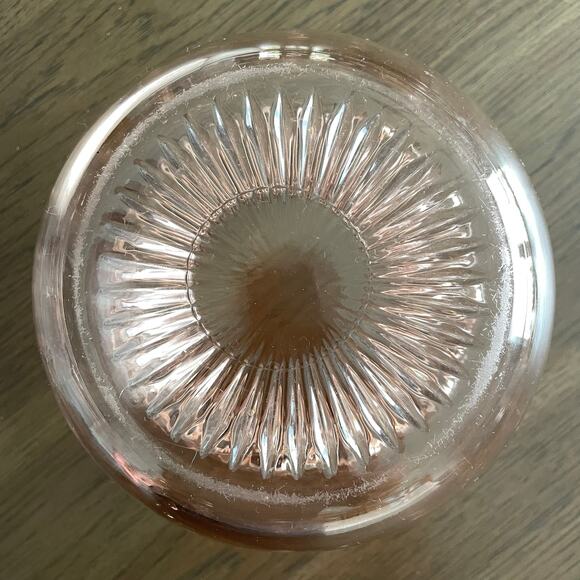 Vintage Old Colony Pink Depression Glass Bowl Jar Open Lace 1930s Anchor Hocking - Picture 4 of 12